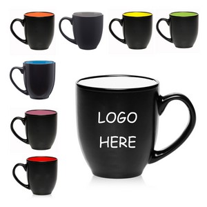 16 oz. Bistro Ceramic Mug - Color Coded Coffee Mugs