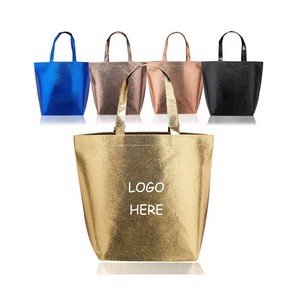 Urban Glow Metallic Drawstring Bags