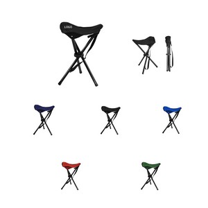 Folding Tripod Camping Stool Triangle Folding Chair