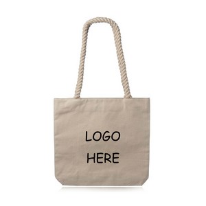Pristine Cove Canvas Tote with Rope Handles